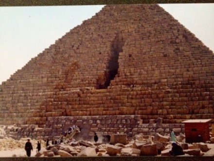 My photo while visiting pyramids in 2000